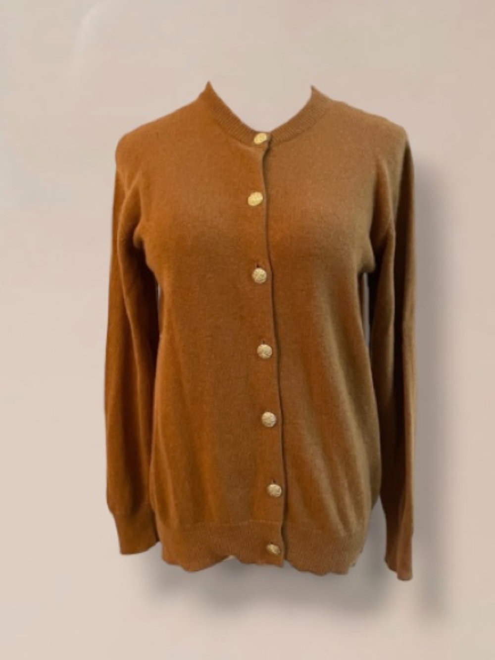 VTG JOHNSTONS OF ELGIN 100% THICK CASHMERE CARDIGAN SWEATER SCOTLAND
